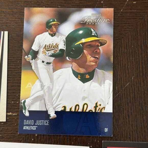 David Justice 14 Card Lot With 1992 Topps Stadium Club Members Choice 1999 UD - Picture 3 of 15